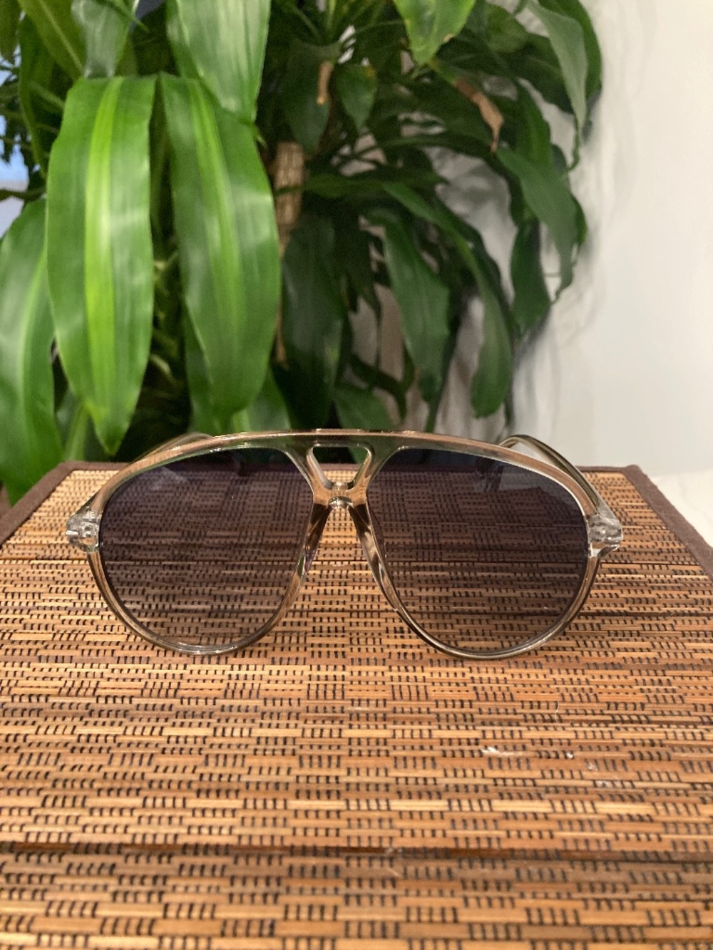 Oversized Aviator Shield Sunglasses (81022)
